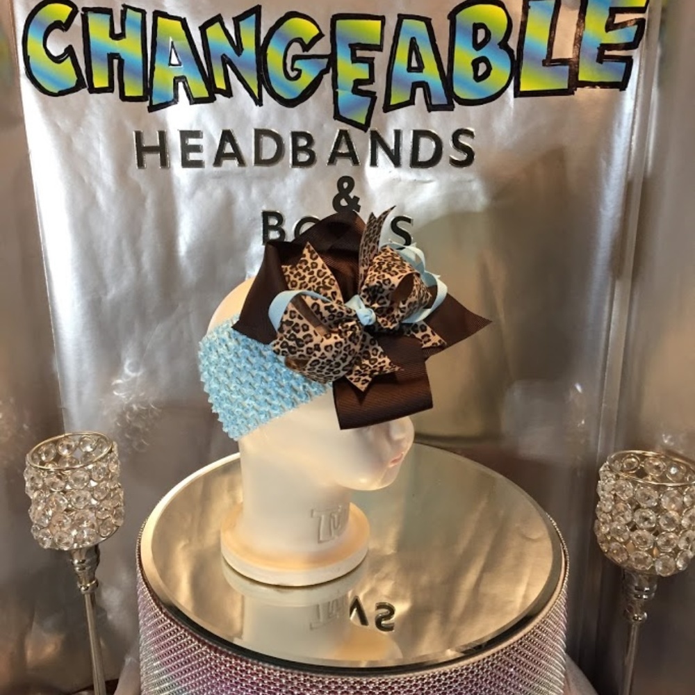 Infants and girls interchangeable headbands & bows